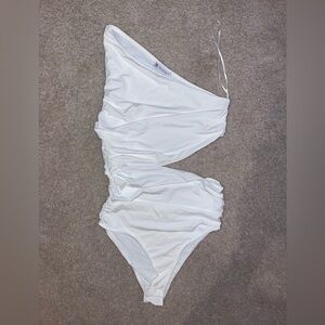 Cut-out Asymmetric Bodysuit